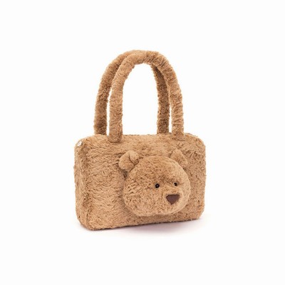 Jellycat Bartholomew Bear Tote Bag USA | 46571BGAY